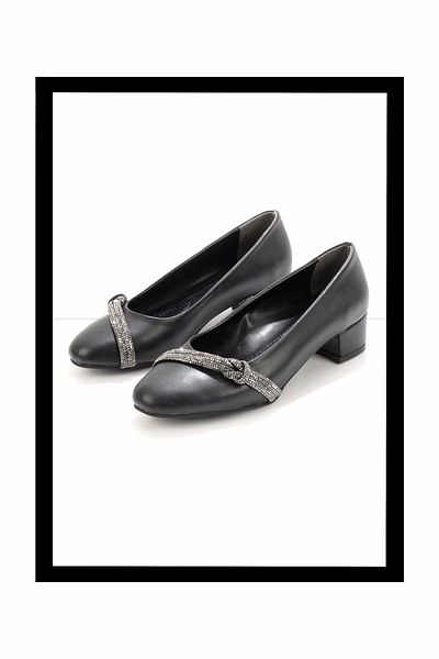 Bambi Pantofi clasici cu toc pentru femei negre negre K 01994331609