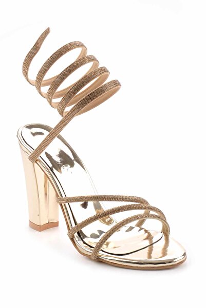 Bambi Goldene Damen-Abendschuhe K01575020639