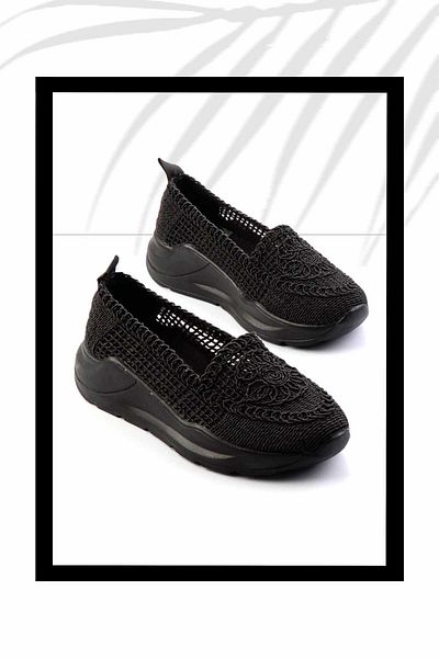 Bambi Schwarzer Damen-Sneaker K01792116016