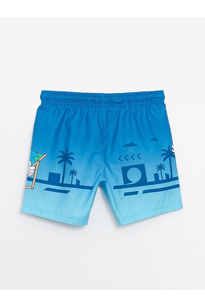 LC Waikiki LCW Kids Elastic Waist Sonic Printed Boys' Swim Shorts