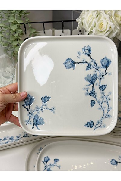 dunyazuccaciye Anemon 29 Parça 6 Kişilik Porselen Kahvaltı Takımı