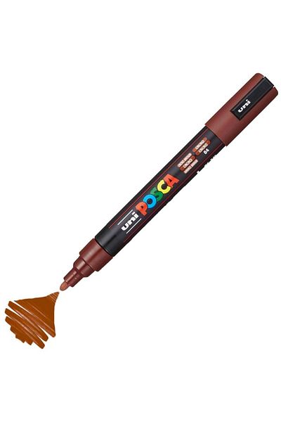 Uni Posca Marker Acrylic Painting Pen Pc-5M Medium 1.8-2.5mm Cocoa Brown
