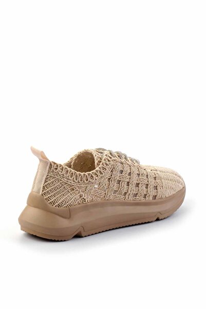 Bambi Nude Lame Kadın Sneaker K01792015116