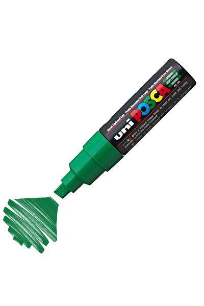 Uni Posca Marker Acrylic Painting Pen Pc-8K Bold 8.0 mm Green