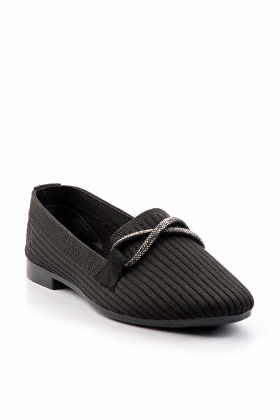 Bambi Black Knitwear Women's Espadrille K01688102182