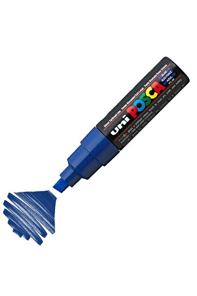 Uni Posca Marker Acrylic Painting Pen Pc-8K Bold 8.0 mm Blue