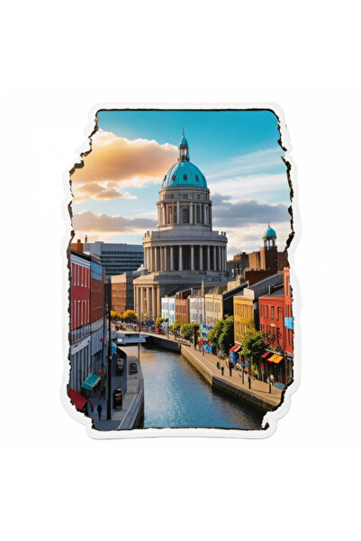 INOVATIX Set de 8 piese, autocolant canal Dubai, INOVATIX®. 6 cm