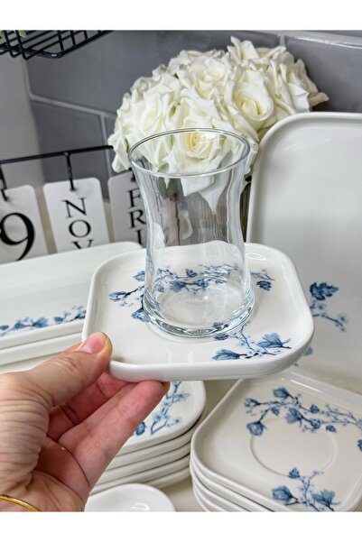 dunyazuccaciye Anemon 29 Parça 6 Kişilik Porselen Kahvaltı Takımı