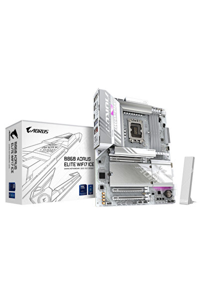 Gigabyte Placă de bază B860 AORUS Elite WiFi 7 ICE ATX, LGA1851, DDR5