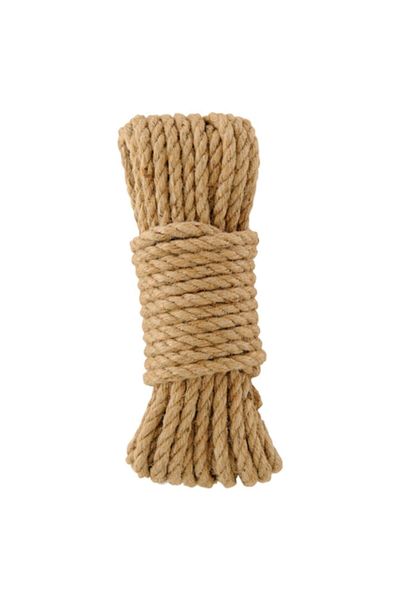OEM Funie iuta maro, 30 m X 8 mm, Rasucita, Rezistenta la intempwisted, Weather Resistant,
