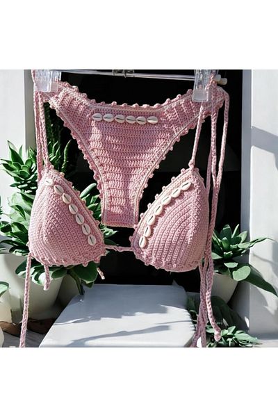 Charme Elegant Hand knitted bikini set