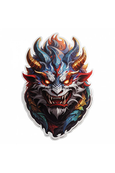 INOVATIX Set de 8 piese, autocolant Demon Orobas, INOVATIX®. 6 cm