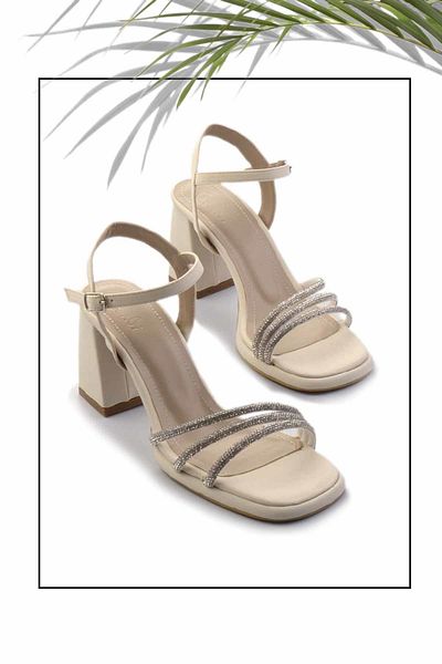 Bambi Pantofi clasici cu toc de damă bej mat K05215164738