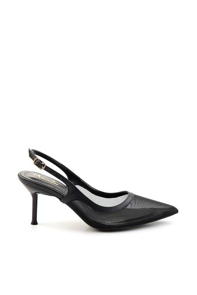 Bambi Pantofi cu toc clasici de damă negri K01209078022
