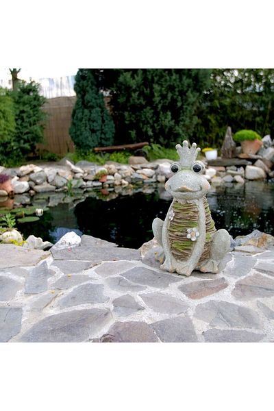 Strend Pro Garden decoration, ceramic, queen frog, 28.5x23x43 cm