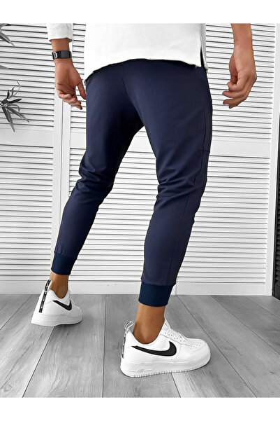 dehaine Men's cotton sweatpants, 12262, navy blue