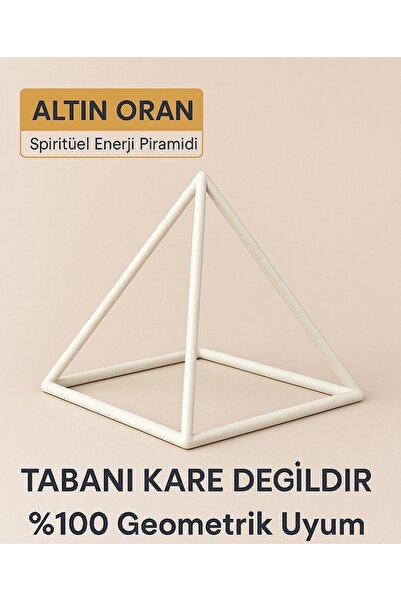 Oliviani Altın Oran Piramit (bakır detaylı)