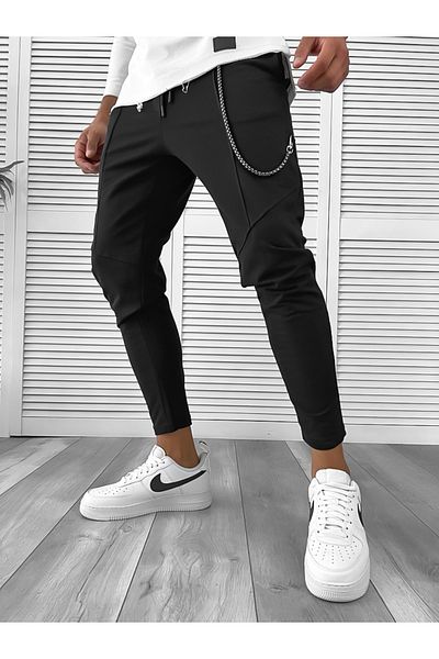 dehaine Men's cotton sweatpants, 12109, black