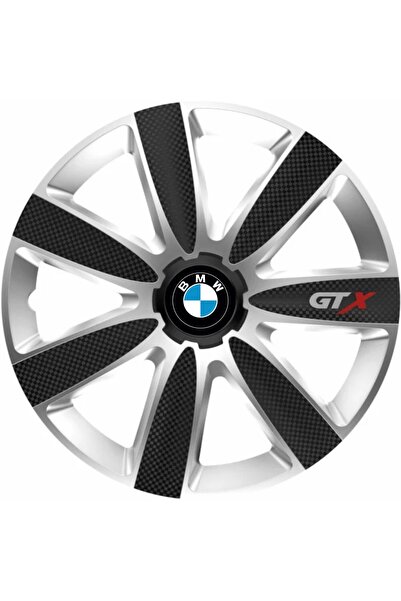 OEM Set de 4 capace pentru jante GTX Carbon Gri-Negru R15, pentru BMW