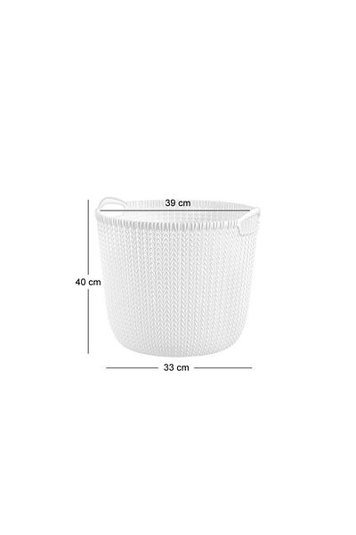 CURVER Cos Rufe, 2 Manere, Crem, 30 L, 40x39x33 Cm,