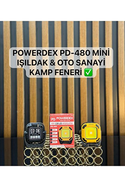 powerdex Pd-480 Profesyonel Mini Işıldak &Oto Sanayi kamp Feneri