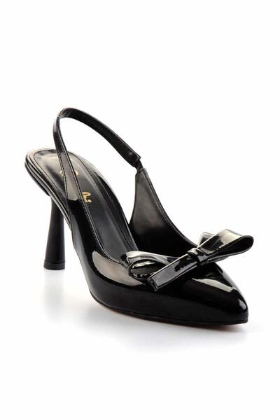 Bambi Siyah Kadın Klasik Topuklu Ayakkabı K01206011008