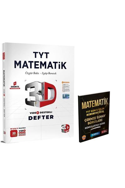 3D Yayınları 3D Yayınları TYT Matematik Video Defter + Hediye