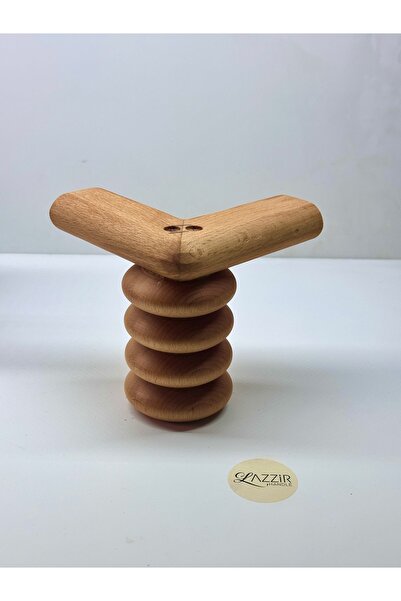 lazzir handle Picior scaun din lemn model L cu cilindru 13 cm
