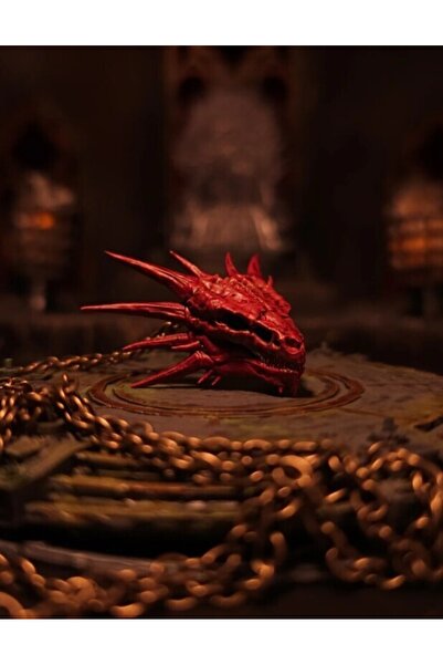 hayatvesanat Meleys*The red queen- Ejderha kafatası kolyesi- house of the dragon