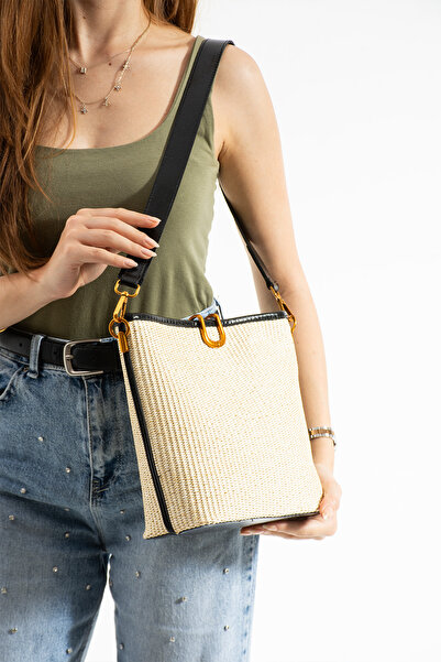 Night حقيبة يد وكتف نسائية من ماريا موديل ويكر باللون الأسود