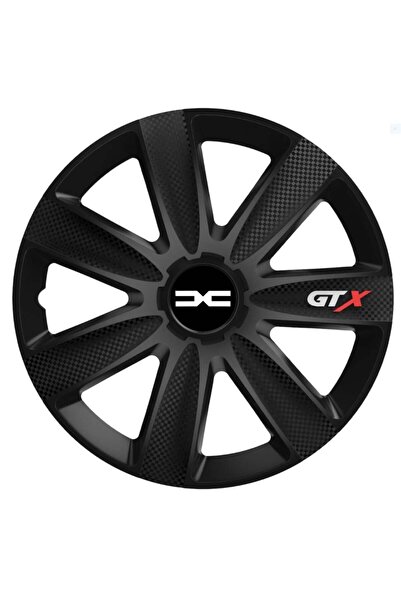 OEM Set de 4 capace de jantă GTX Carbon Black R16, pentru Dacia Nou