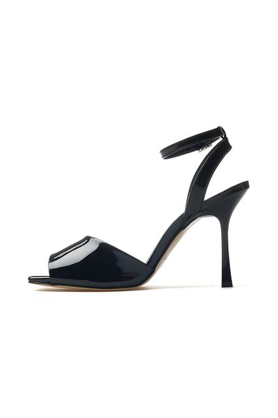 YAŞAR KAŞLI Women's Thin Heeled Shoes 25Y Ykş.8496 Z Black Patent Leather