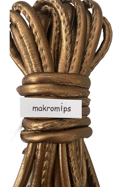 Makromİps DERİ İP 5mm 100 m (+_10) HALAT SUNİ DERİ VALENTİNO YILIN ÇANTASI HOBİ ORGANİZASYON EL ÖRGÜ AKSESUAR