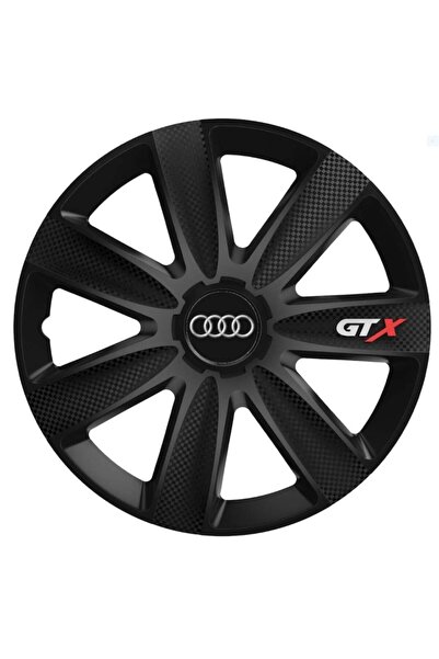 OEM Set de 4 capace de jantă GTX Carbon Black R16, pentru Audi