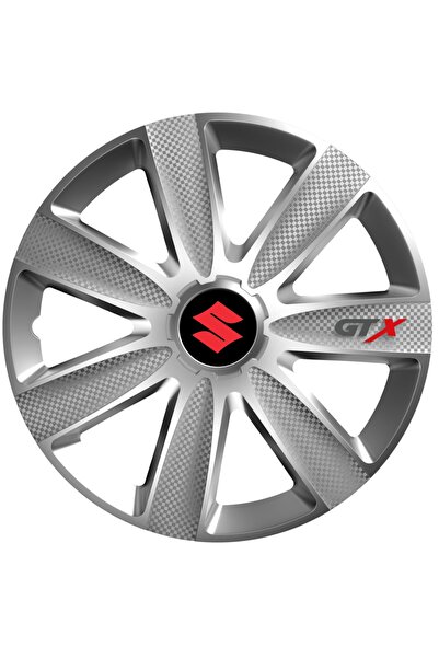 OEM Set de 4 capace de jantă GTX gri R16, pentru Suzuki