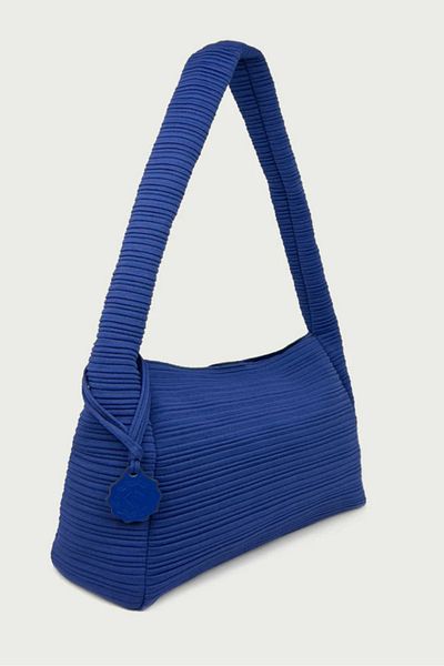 D'ylla Atelier Γυναικεία τσάντα ώμου Freya Series - Navy Blue Maxi