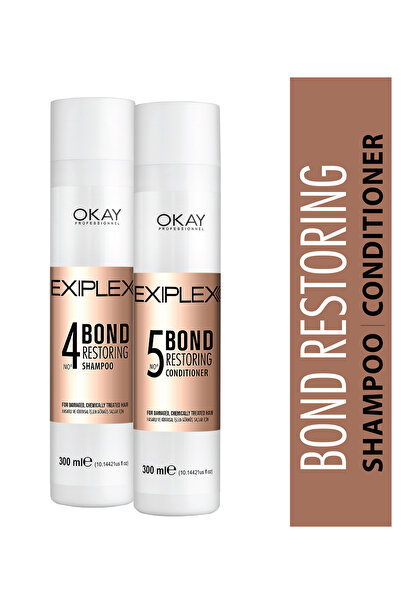 EXIPLEX Nº4 SHAMPOO 300ml + Nº5 CONDITIONER 300ml BAĞ ONARICI 2'Lİ BAKIM SETİ