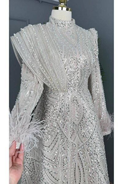 perfectmegastore New Elegans Tamamı Taşlı Abiye Elbise-2456