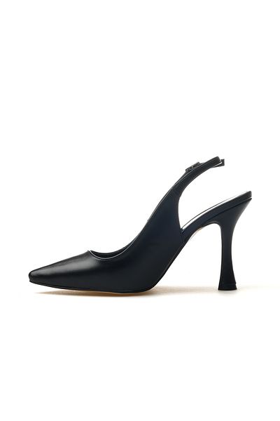 YAŞAR KAŞLI Women's Thin Heeled Shoes 25Y Ykşk-8413 Z Black