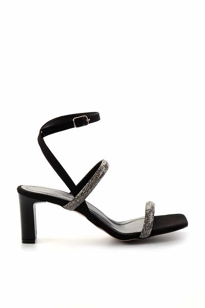 Bambi Pantofi clasici cu toc de damă negru mat K05215164938