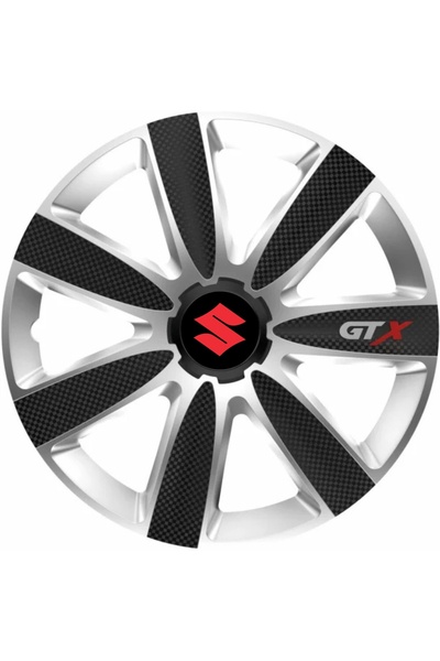 Autohelix MSA Set de 4 capace pentru jante GTX Carbon Gri-Negru R15, pentru S...