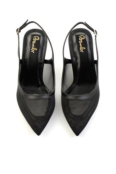 Bambi Pantofi cu toc clasici de damă negri K01209078022