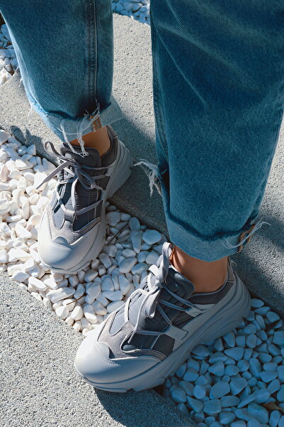 POLKA STORE Match Comfortable Sole Lace-Up Women's Sports Shoes