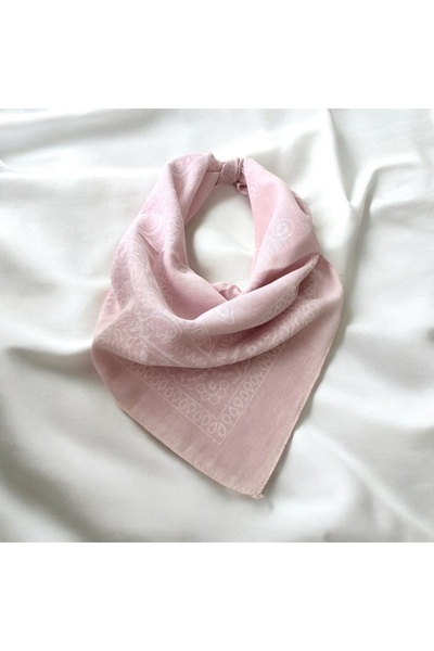 ALS Tasarım Dünyası Ανοιχτό ροζ έθνικ μοτίβο 100% βαμβακερή μπαντάνα