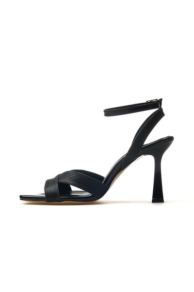 YAŞAR KAŞLI Women's Thin Heeled Shoes 25Y Ykşk-8416 Z Black