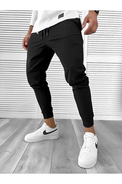 dehaine Men's cotton sweatpants, 12110, black