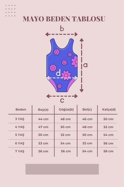 Babily Girls' Swimsuit 3-7 Years Old Colorful Patterned One-Piece Quick Dry Sea Pool Swimsuit
