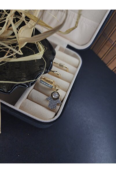 ALLEGRİA أقراط هامسي ثلاثية من الفولاذ