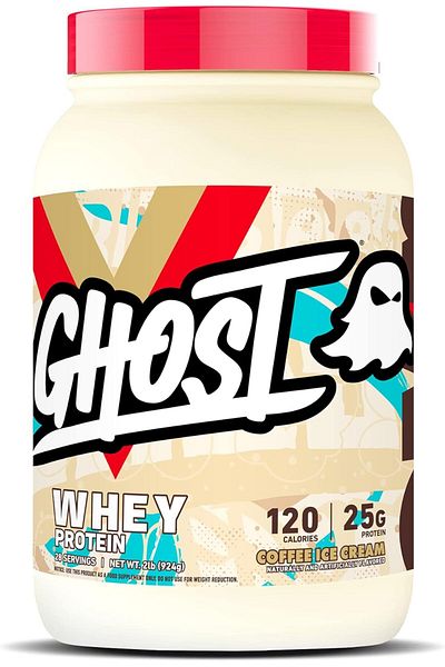 Ghost 100% Whey Protein Powder, Coffee Ice Cream