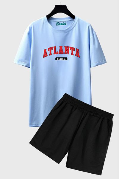 SevMode Atlanta Station Printed Unisex Shorts T-Shirt Set
